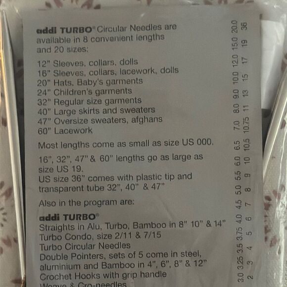 Addi Turbo Circular Knitting Needles - Picture 3 of 5